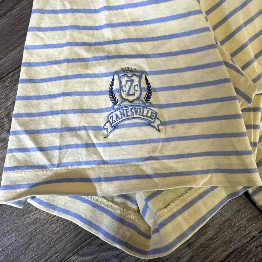 Polo Golf Ralph Lauren Polo Shirt Men’s Medium Yellow Blue Striped Pony Logo